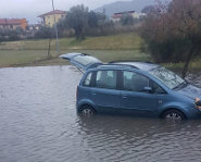 Auto bloccata allagemento Impastato