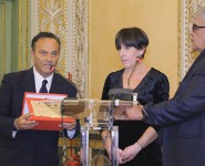 Cannone consegna targa Mattarella