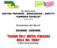 Cannone viaggio locandina pres Lamezia