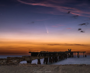 Cometa su cielo Lamezia