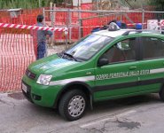 Forestale auto sequestro cava