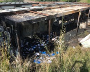 Incendio villaggio carita