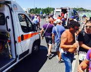Lsu-Lpu protesta e ambulanze