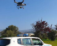 Polizia locale drone parco