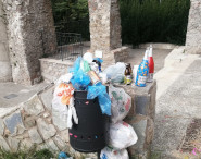 Rifiuti parco piedich