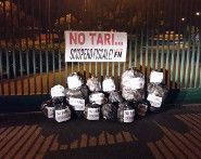 Tari striscione Fn