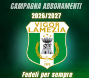 Vigor Lamezia abbonamenti 26 27