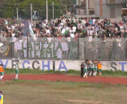 Vigor Lamezia tifo a Bisceglie esultanza gol Bernardi